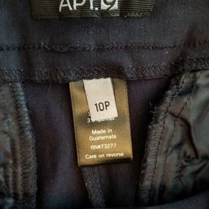 Apt 9 navy slacks - size 10 petite